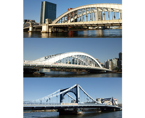 勝鬨橋・永代橋（えいたいばし）・清洲橋の画像